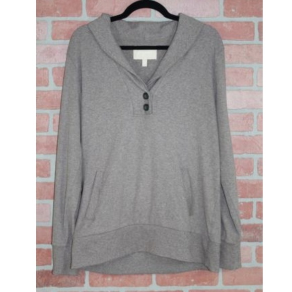 Banana Republic Brown Cowl Neck L/S Sweater Sz XL - Picture 1 of 3